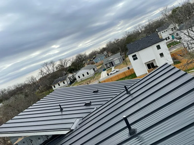 Standing seam metal roof panels with vents for Skylight Repair in Pequannock